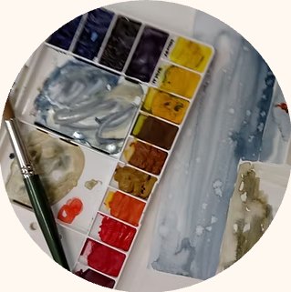 Paleta de aquarelas